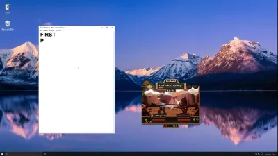 Official Lootborne trailer frame showing the small settings window running on a desktop
